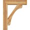 Ekena Millwork Legacy Block Rough Sawn Bracket w/ Offset Brace, Western Red Cedar, 8"W x 32"D x 40"H BKT0806X32X40LEC05RWR - alternate 2